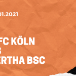 1.FC Köln – Hertha BSC Tipp 16.01.2020