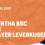 Hertha BSC – Bayer 04 Leverkusen Tipp 21.03.2021