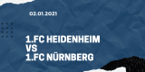 1. FC Heidenheim – 1. FC Nürnberg Tipp 02.01.2021