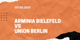 Arminia Bielefeld – 1. FC Union Berlin Tipp 07.03.2021