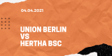 1.FC Union Berlin – Hertha BSC Tipp 04.04.2021