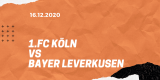 1.FC Köln – Bayer 04 Leverkusen Tipp 16.12.2020