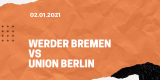 SV Werder Bremen – 1. FC Union Berlin Tipp 02.01.2020