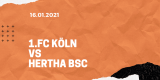 1.FC Köln – Hertha BSC Tipp 16.01.2020