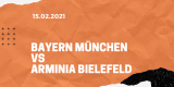 FC Bayern München – Arminia Bielefeld Tipp 15.02.2021